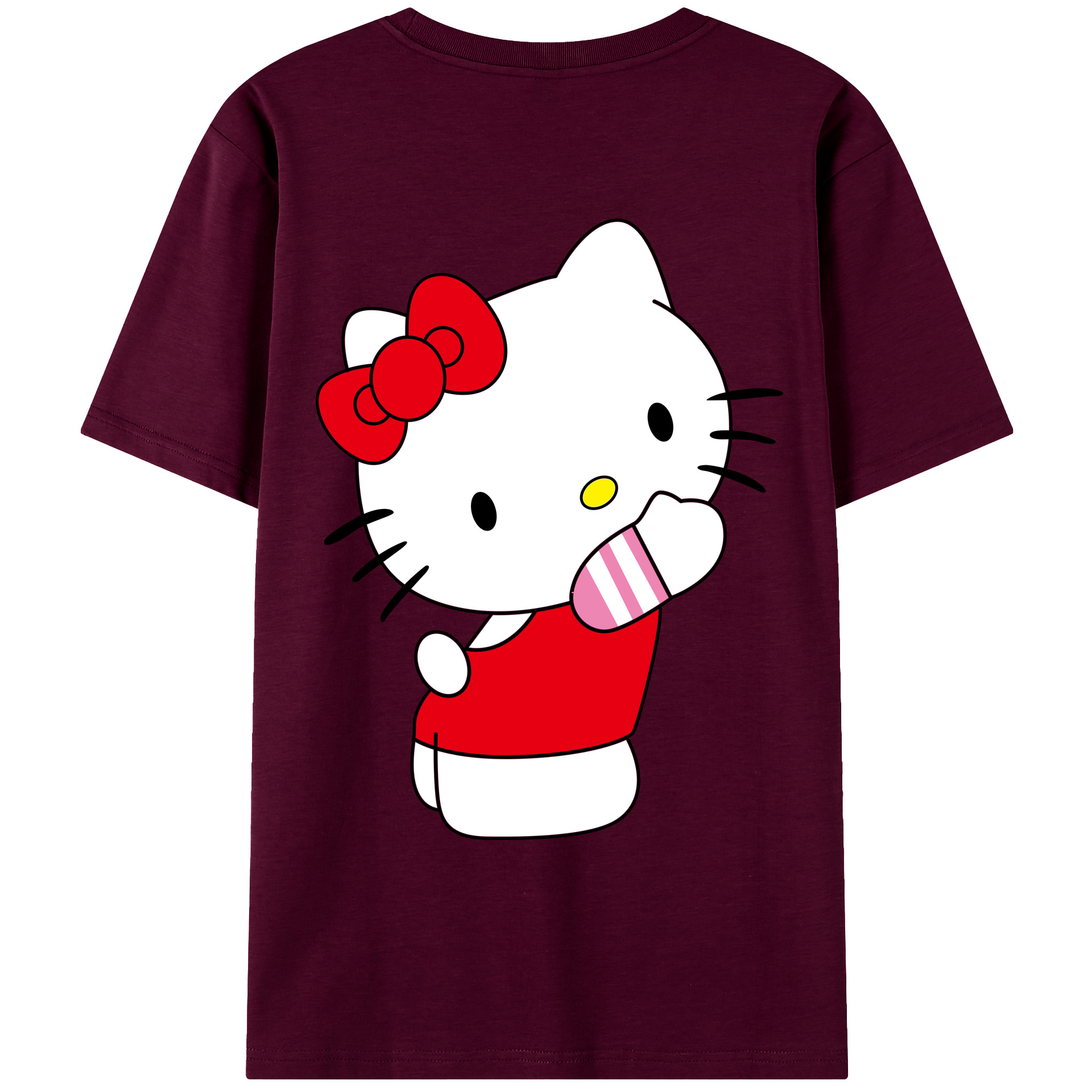 （画像用） Hello Kitty ハローキティ レディース半袖Tシャツ(バックプリント)